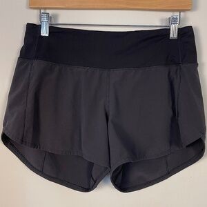 Lululemon Women's Athletica High Rise Black Yoga & Running Shorts in size 6